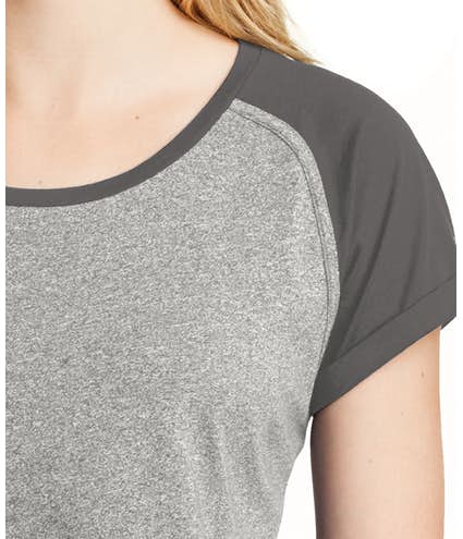New Era Women’s Heritage Blend Short Sleeve Raglan T‑shirt