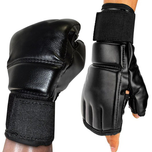 Boxing Gloves MMA Muay Thai Training Boxer Fight Equipment Half Mitts Leather Mitts Sanda Karate Sandbag Taekwondo Protector